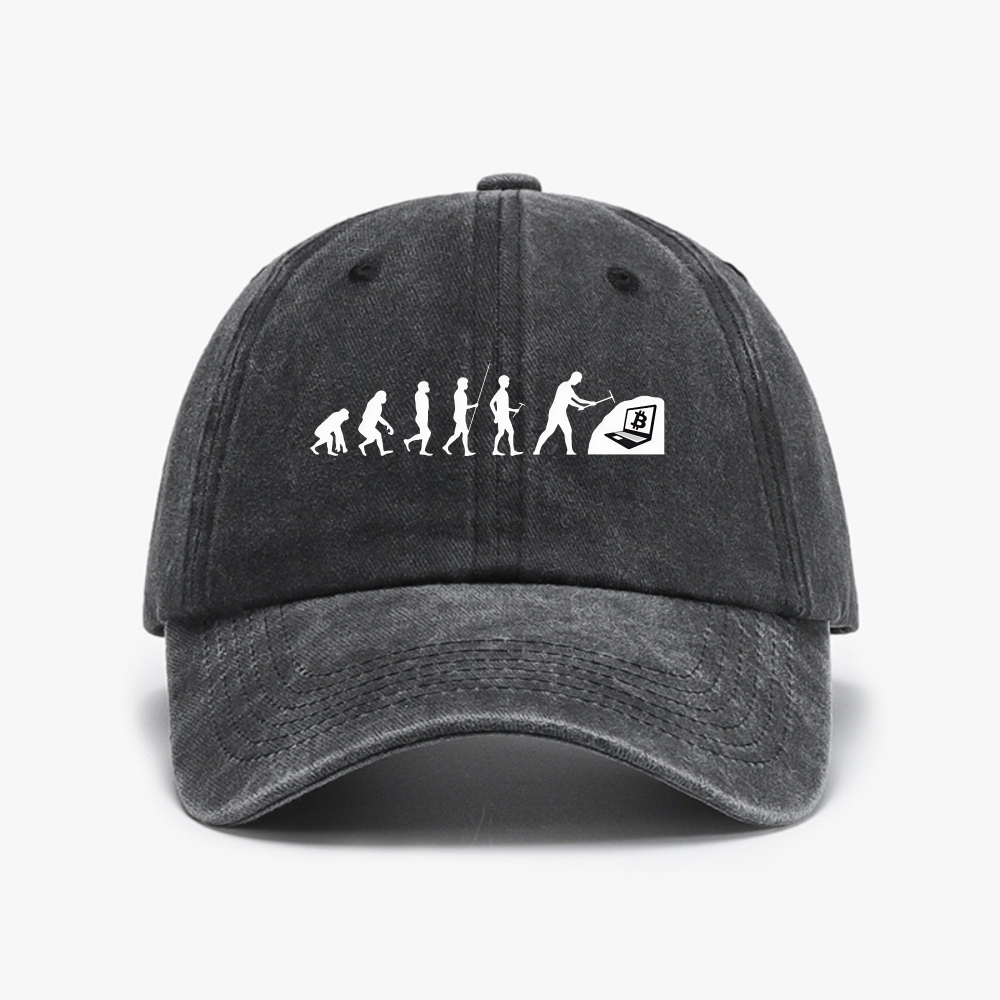 Women Fashion Evolution - Gorra de Béisbol Retro Lavada Evolution