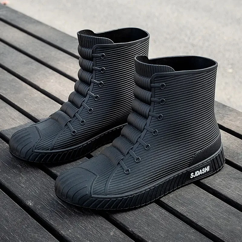 Women'S Fashion Gumboots - Botas de Lluvia antideslizantes Para hombre