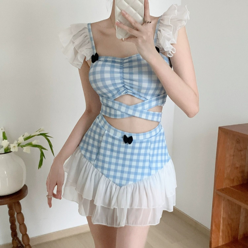 Women'S Fashion Middle Ages - Traje de Baño Halter Reductor para