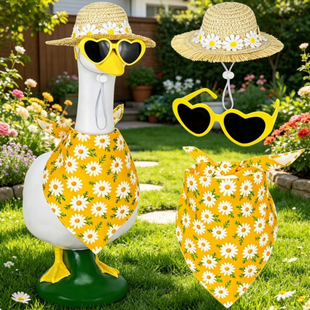Straw Hat Summer - Accesorios de Verano para Jardín Lawn