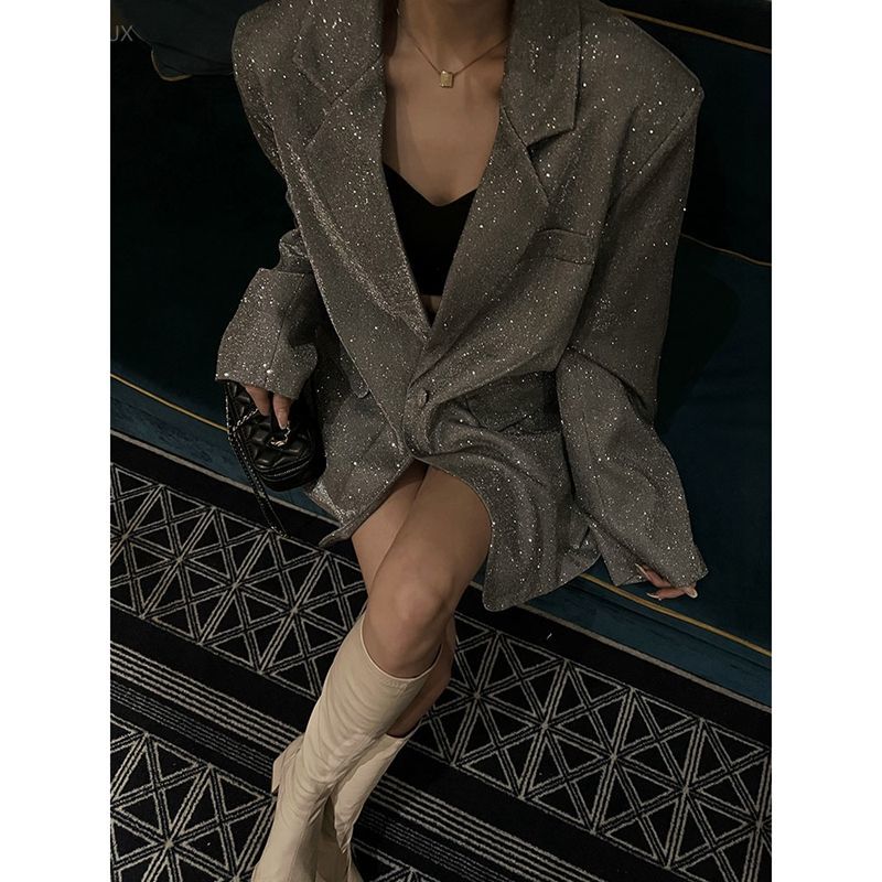 Blazer Women Oversized - Chaquetas coreanas de gran tamaño 2025,