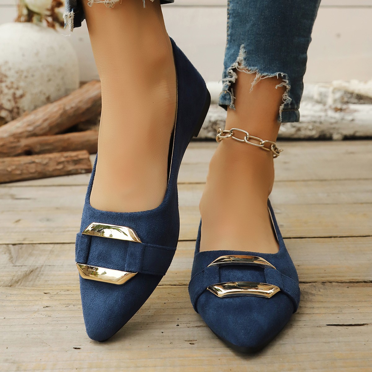Women Fashion Heels - Primavera y otoño elegante puntiagudo Sexy