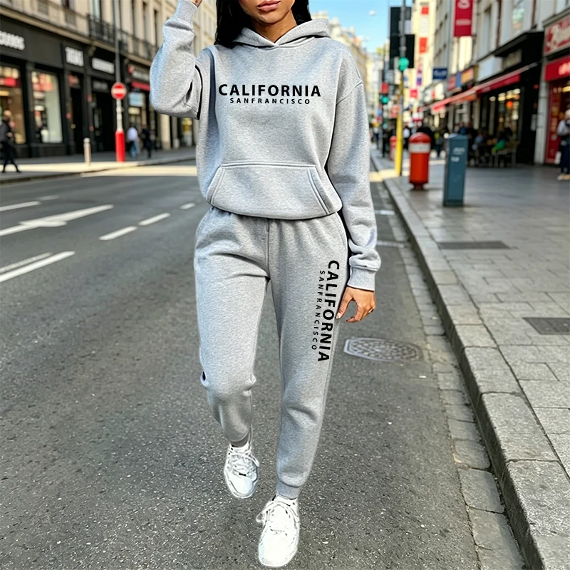 Women'S Fashion Middle Ages - Conjunto Deportivo Informal Urbano con Capucha