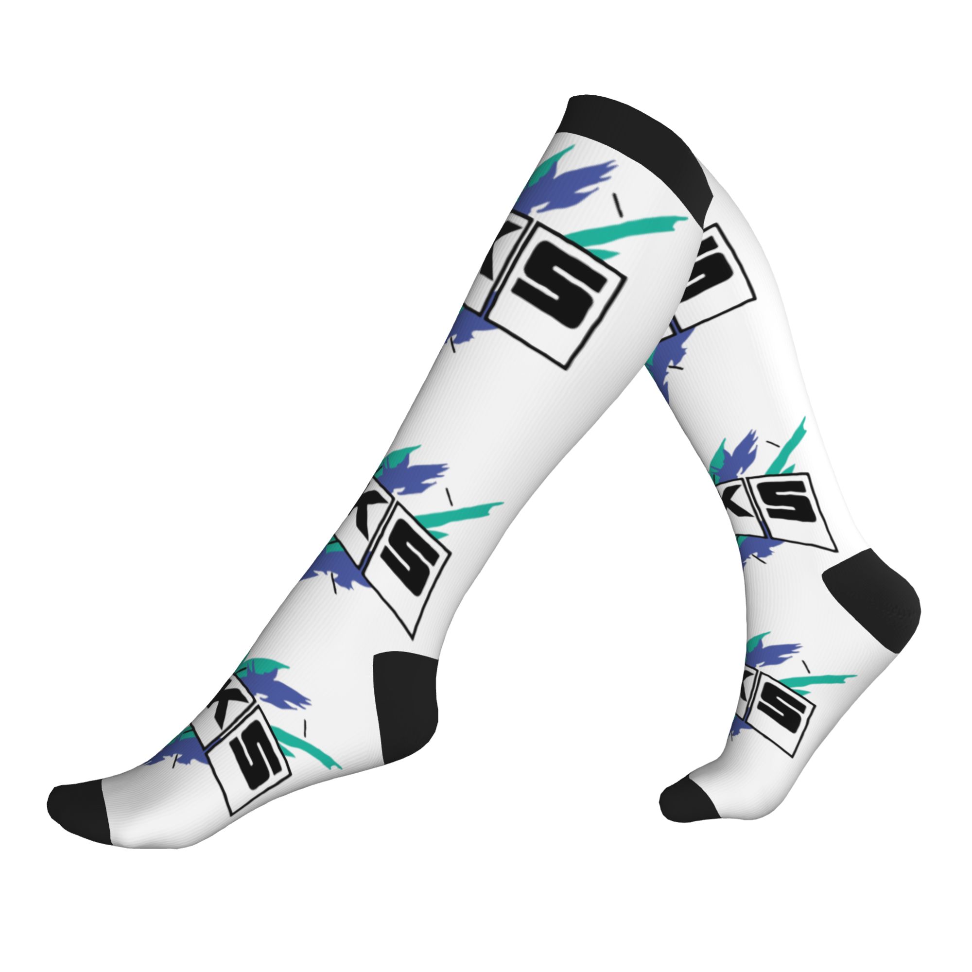 Women Fashion Logo - Calcetines con logotipo vintage HKS con