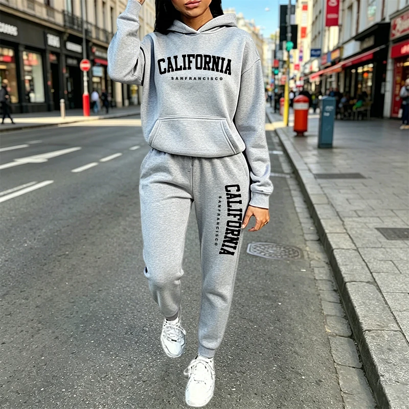 Women'S Fashion Middle Ages - Conjunto Deportivo Informal Urbano con Sudadera