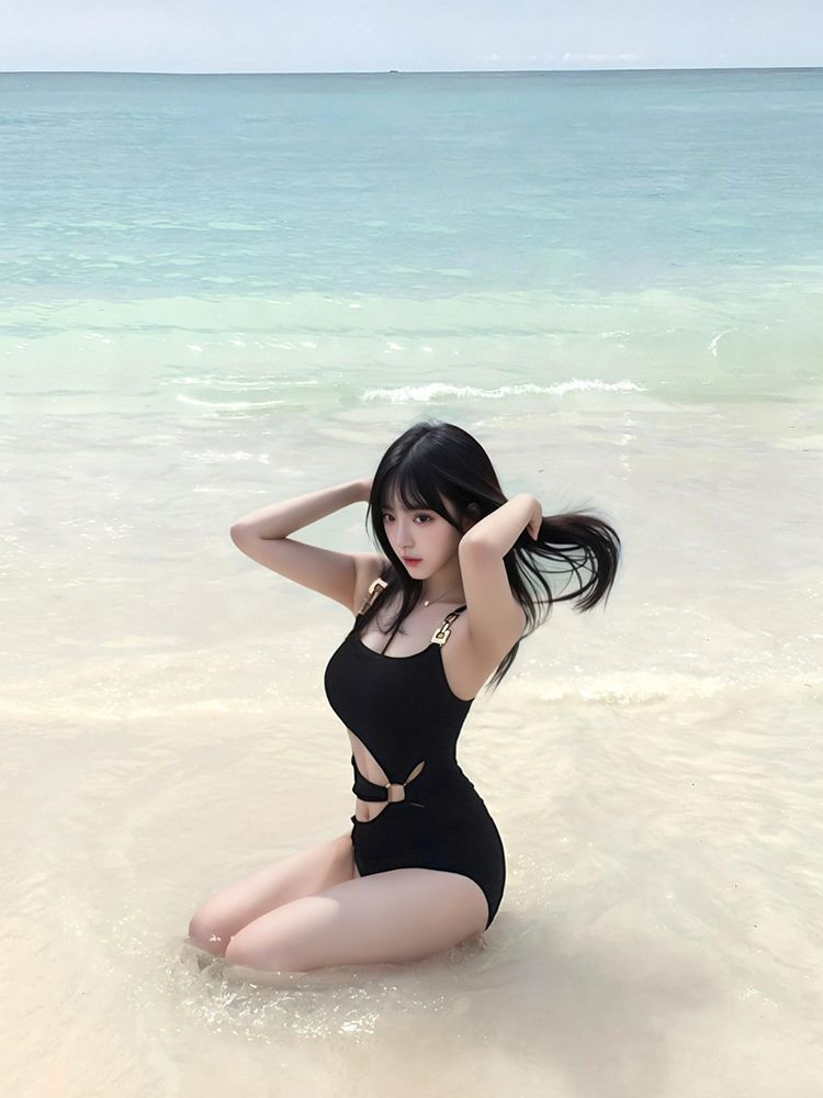 Women'S Fashion Middle Ages - Monokini Sexy con Recortes para Mujer,