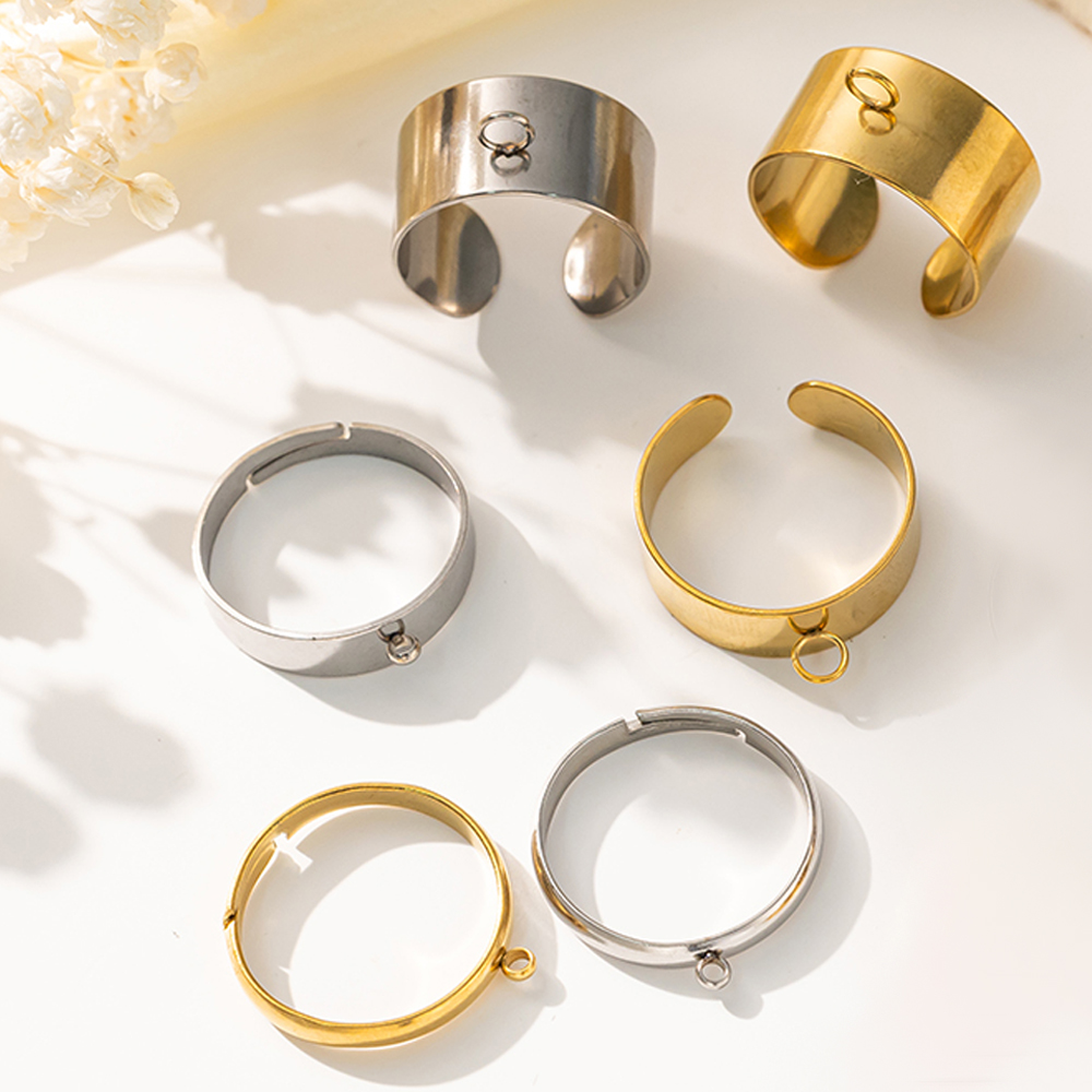 Women Fashion Rings - 5 unids/lote de anillos ajustables abiertos