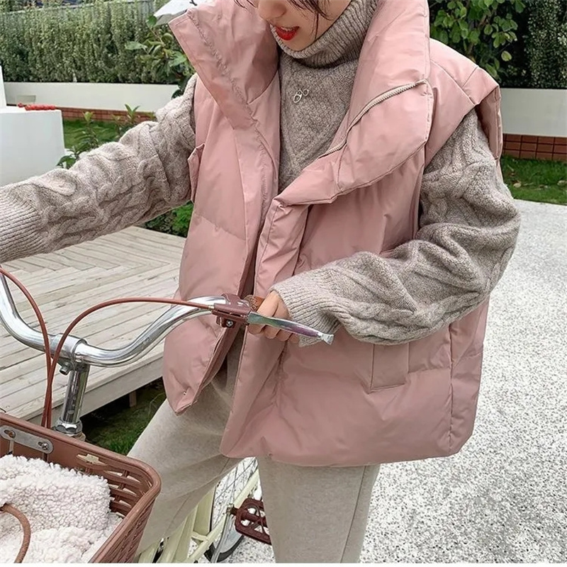 Puffer Vest Fashion Women - Chaleco coreano para mujer, chaqueta acolchada,