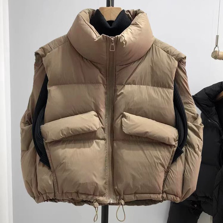 Puffer Vest Fashion Women - Chaleco acolchado de otoño para mujer,