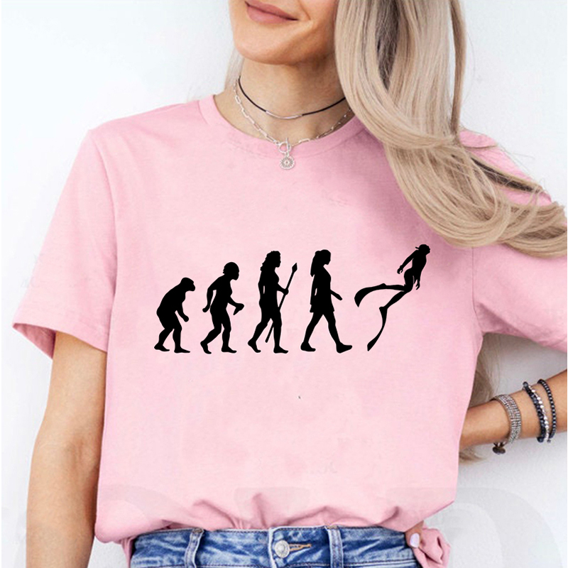 Camiseta divertida de evolució - Women Fashion Evolution reseña y precio