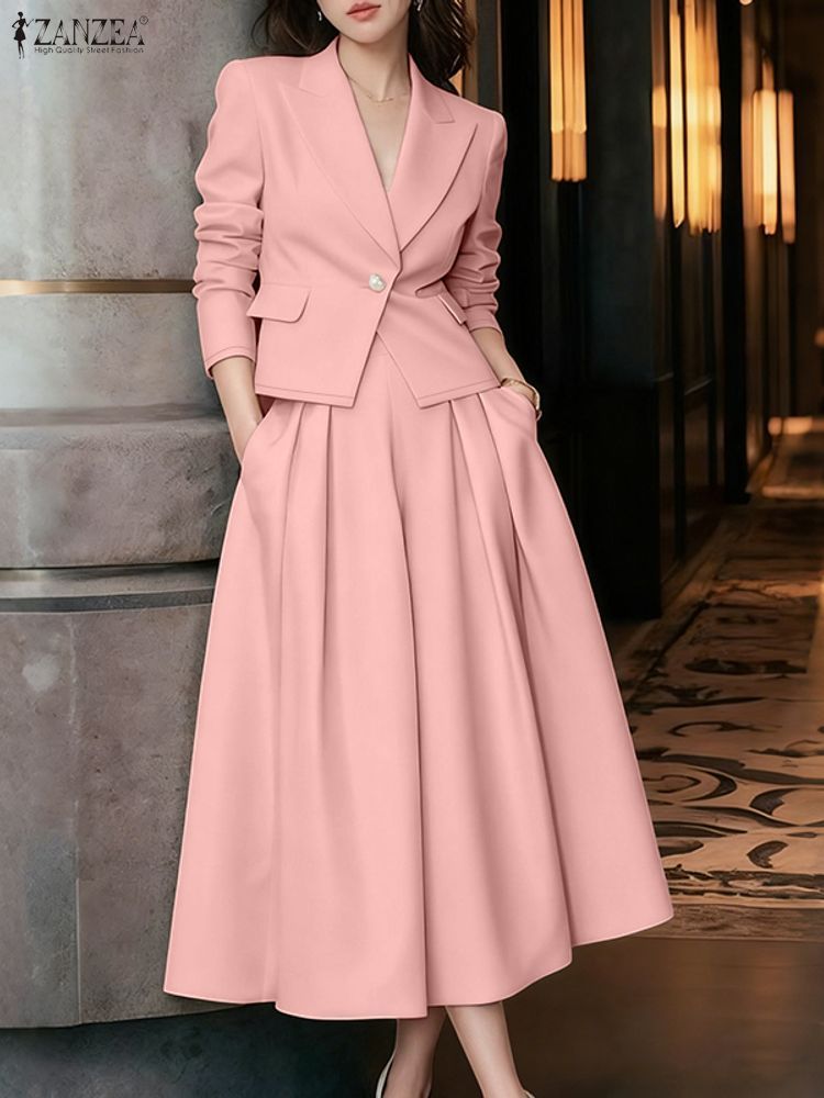 ZANZEA Conjuntos de Primavera  - Blazer Women Oversized reseña y precio