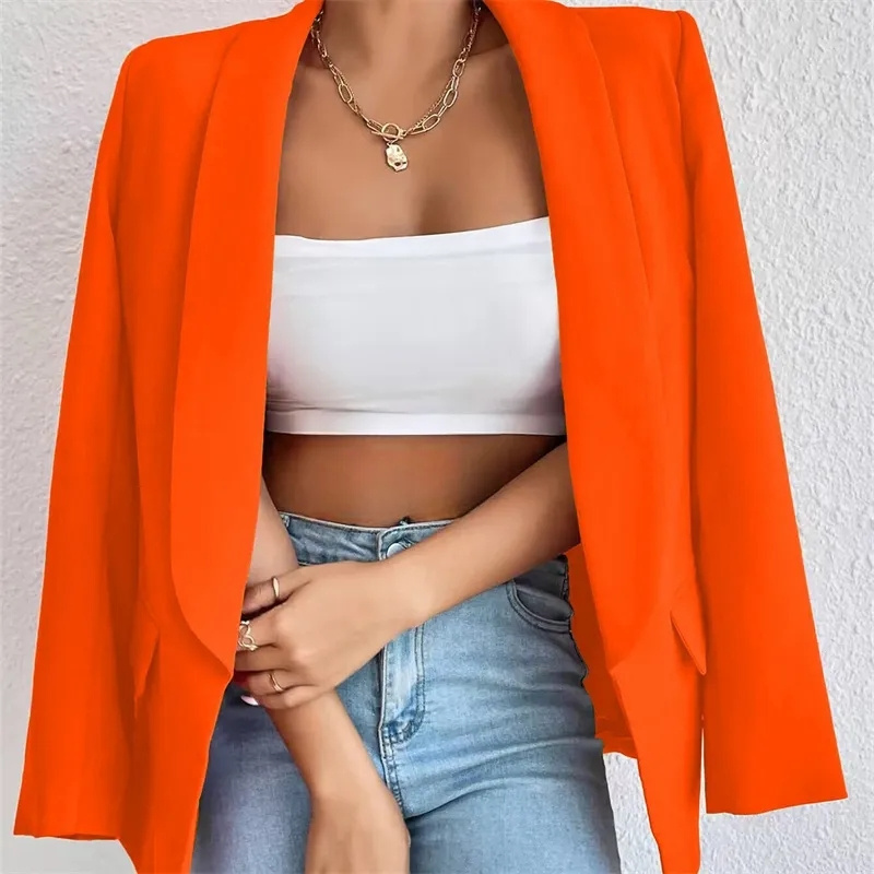 Nuevo Abrigo de traje con boto - Blazer Women Oversized reseña y precio