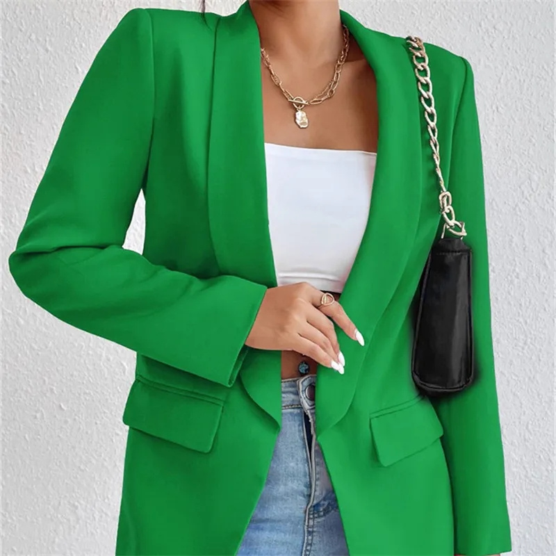 Nuevo Abrigo de traje con boto - Blazer Women Oversized reseña y precio