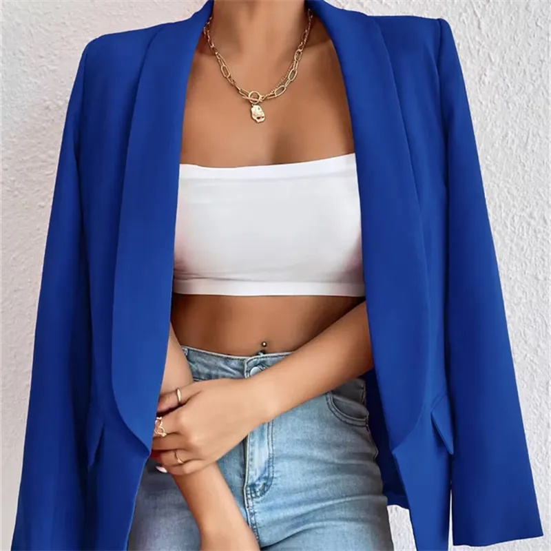 Nuevo Abrigo de traje con boto - Blazer Women Oversized reseña y precio