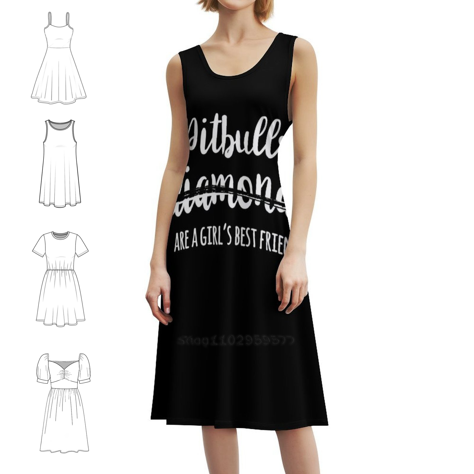 Pitbulls son un mejor amigo de - Smocked Dress Women reseña y precio