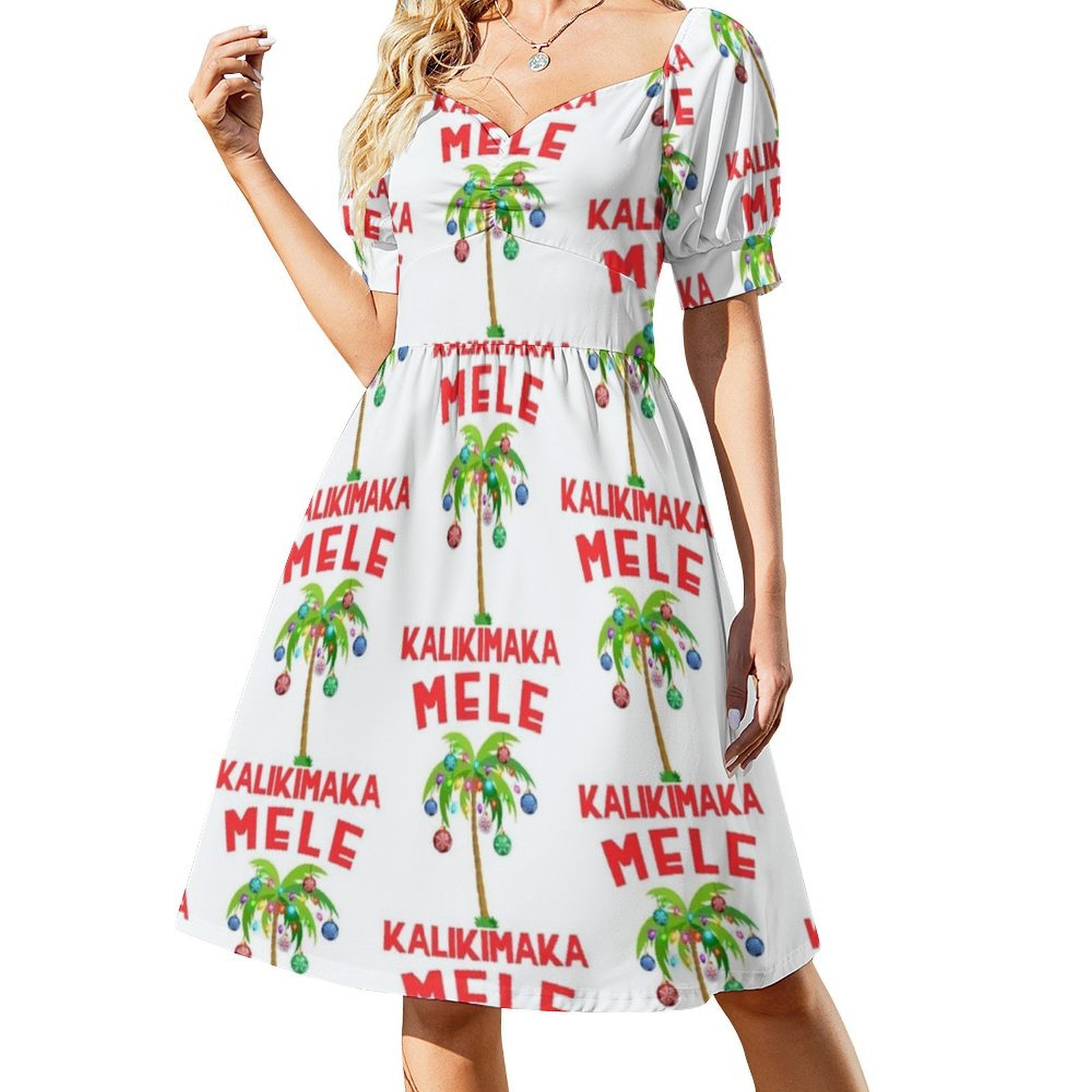 Mele Kalikimaka-vestido bohemi - Smocked Dress Women reseña y precio