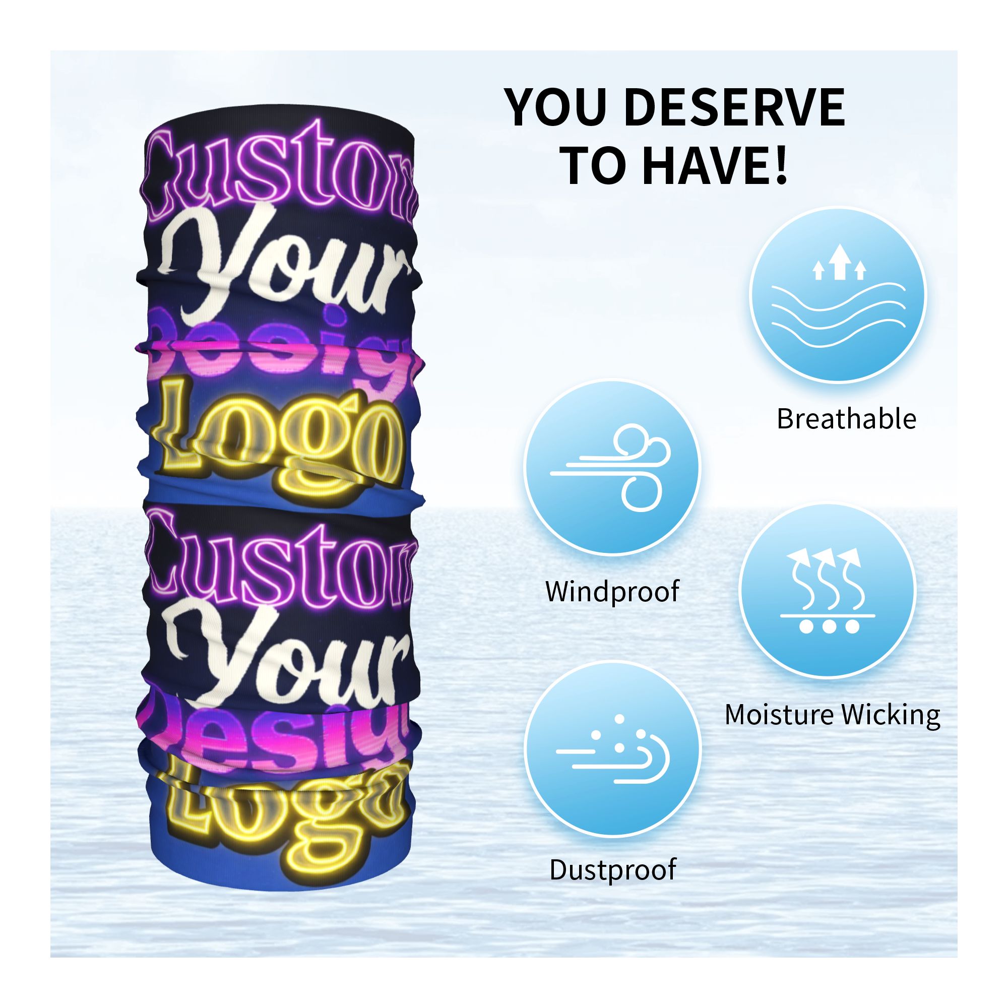Pañuelo Tubular Personalizado  - Women Fashion Logo reseña y precio