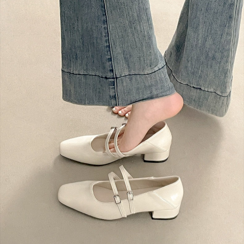 Zapatos Mary Jane plateados de - Women Fashion Heels reseña y precio