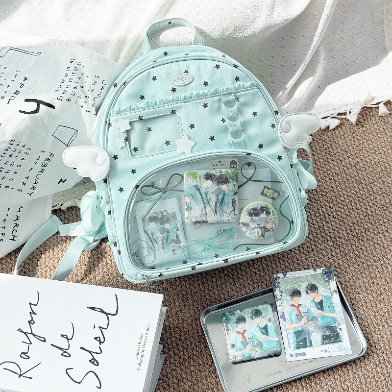 Mochila de moda transparente c - Women Fashion Japan reseña y precio
