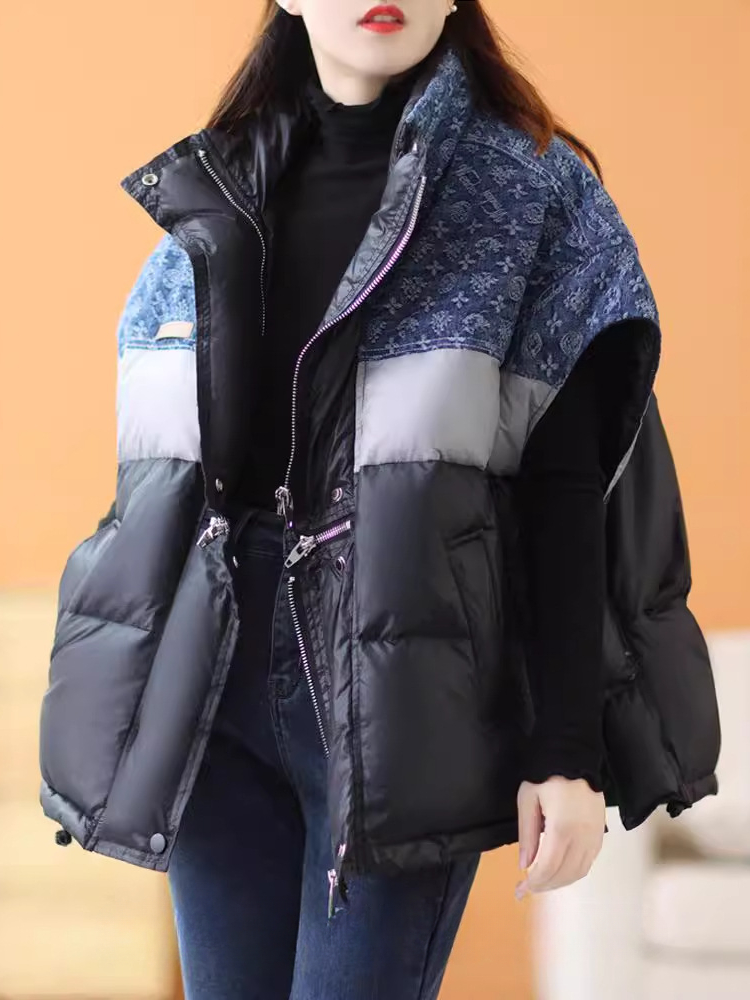 Chaqueta de plumón Retro a la  - Puffer Vest Fashion Women reseña y precio