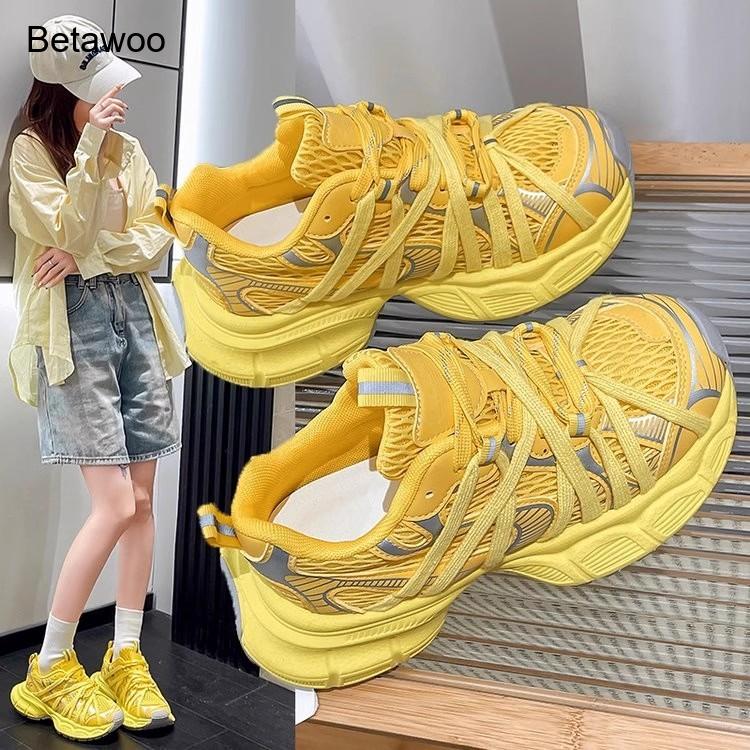 Zapatillas Deportivas de Plata - Women'S Yellow Fashion Sneakers reseña y precio