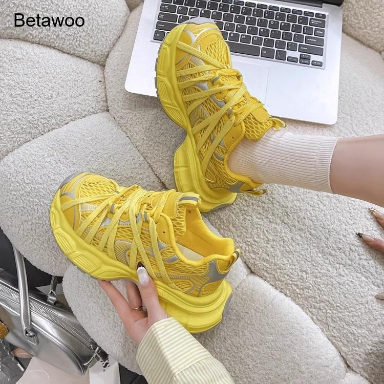Zapatillas Deportivas de Plata - Women'S Yellow Fashion Sneakers reseña y precio