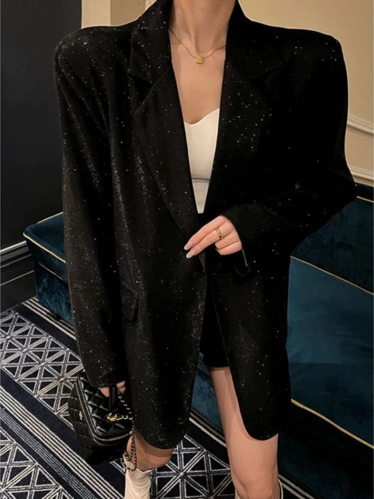 Chaquetas coreanas de gran tam - Blazer Women Oversized reseña y precio