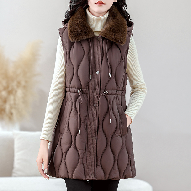 Chaleco acolchado de longitud  - Puffer Vest Fashion Women reseña y precio