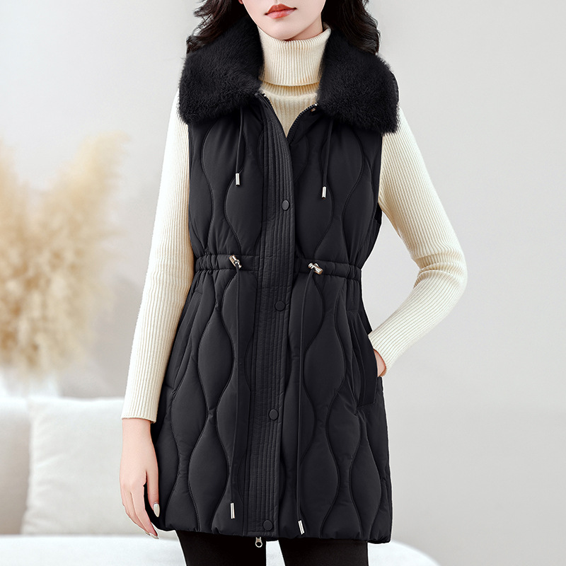 Chaleco acolchado de longitud  - Puffer Vest Fashion Women reseña y precio