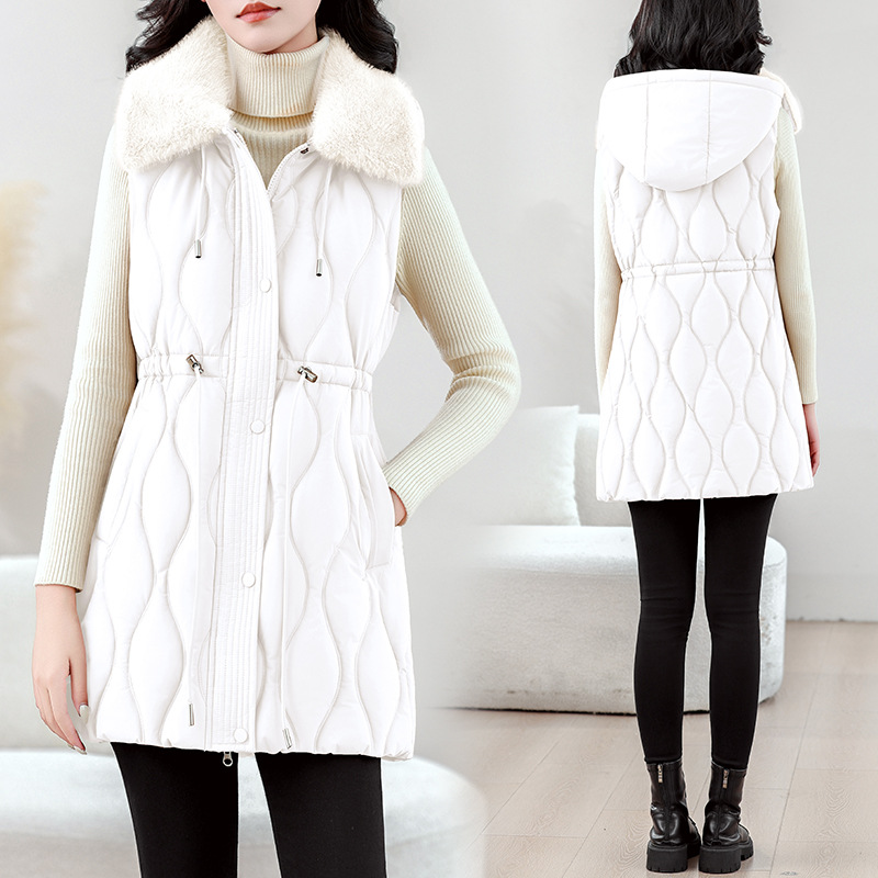 Chaleco acolchado de longitud  - Puffer Vest Fashion Women reseña y precio