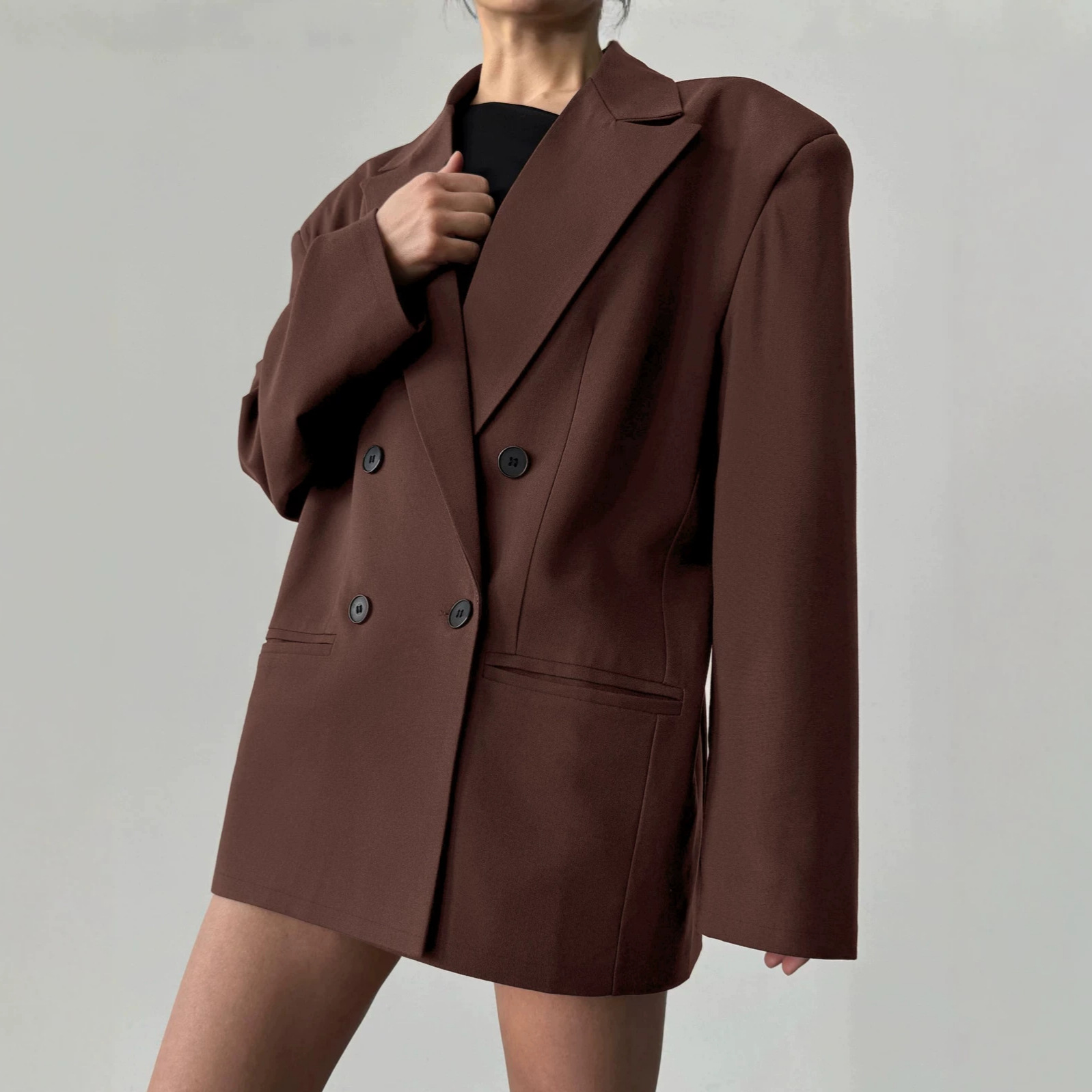 Abrigo de Moda Primavera Otoño - Blazer Women Oversized reseña y precio