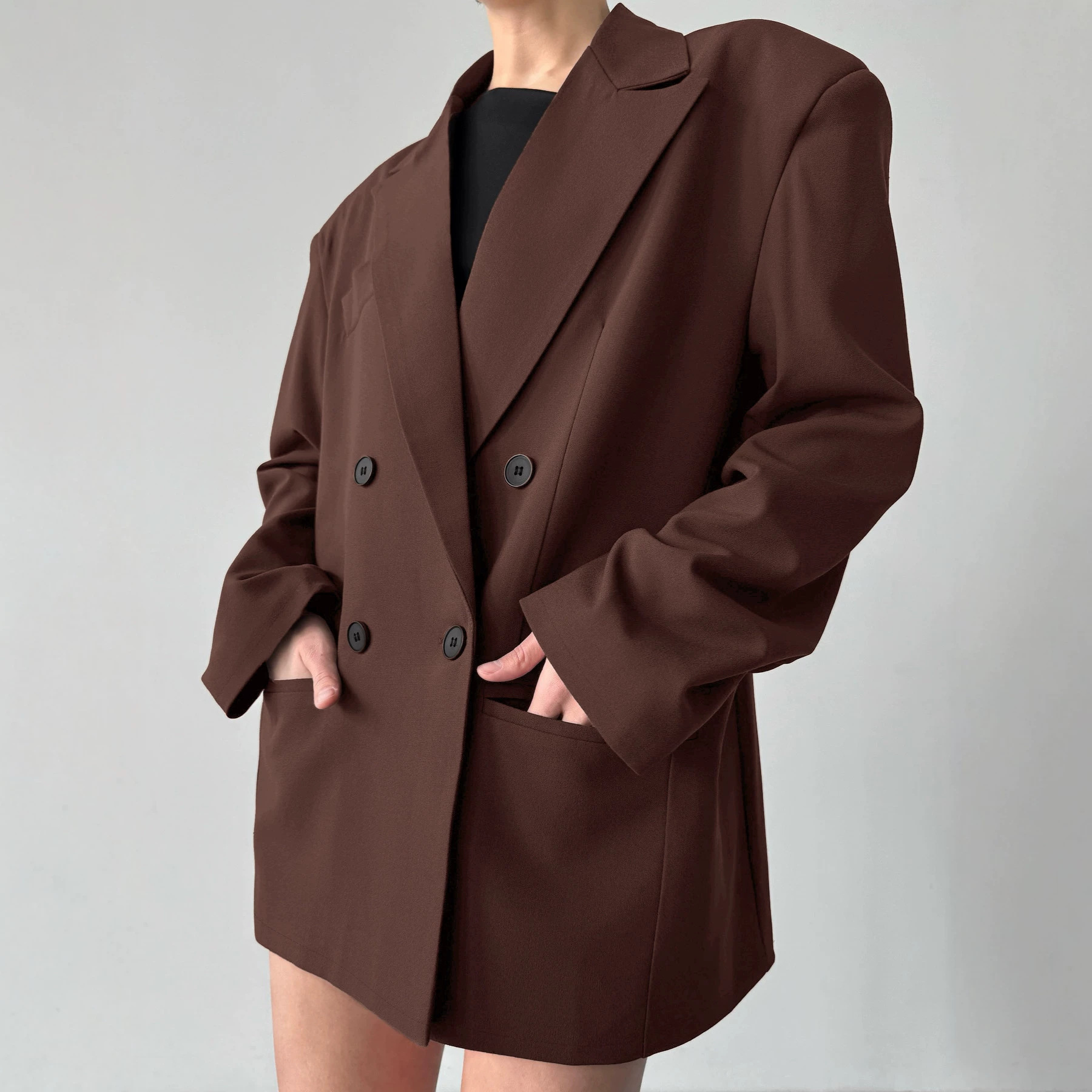 Abrigo de Moda Primavera Otoño - Blazer Women Oversized reseña y precio