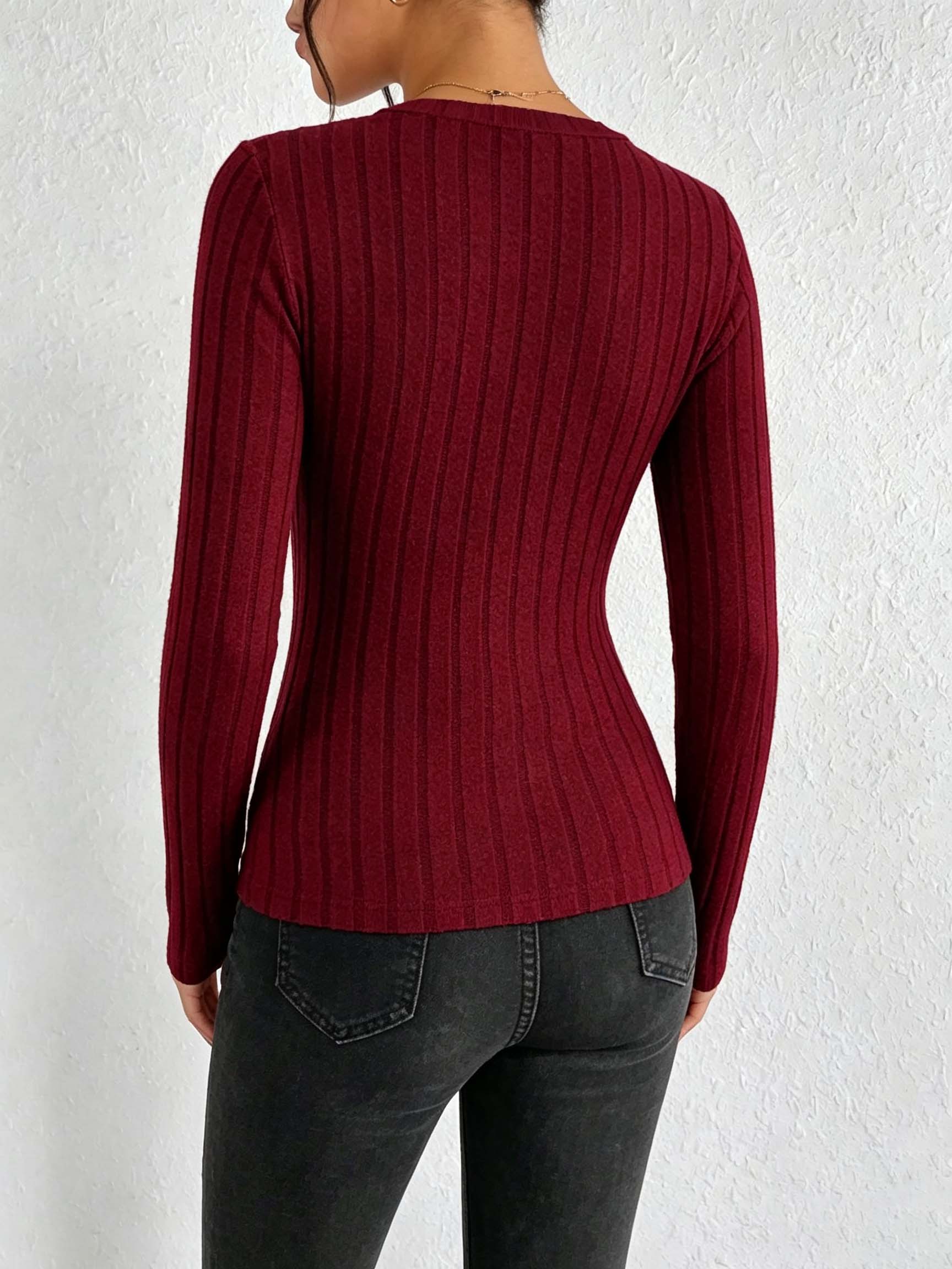Top de punto acanalado con cue - Trend Women Fashion reseña y precio