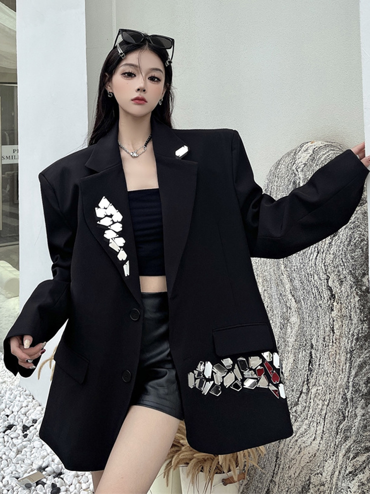 Diseño mujer chaqueta de lente - Blazer Women Oversized reseña y precio