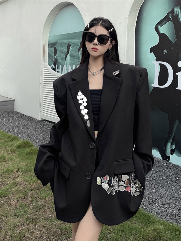 Diseño mujer chaqueta de lente - Blazer Women Oversized reseña y precio
