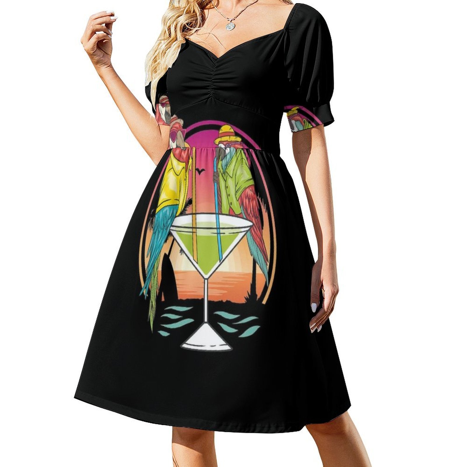 Perrotos bebiendo Margarita en - Smocked Dress Women reseña y precio