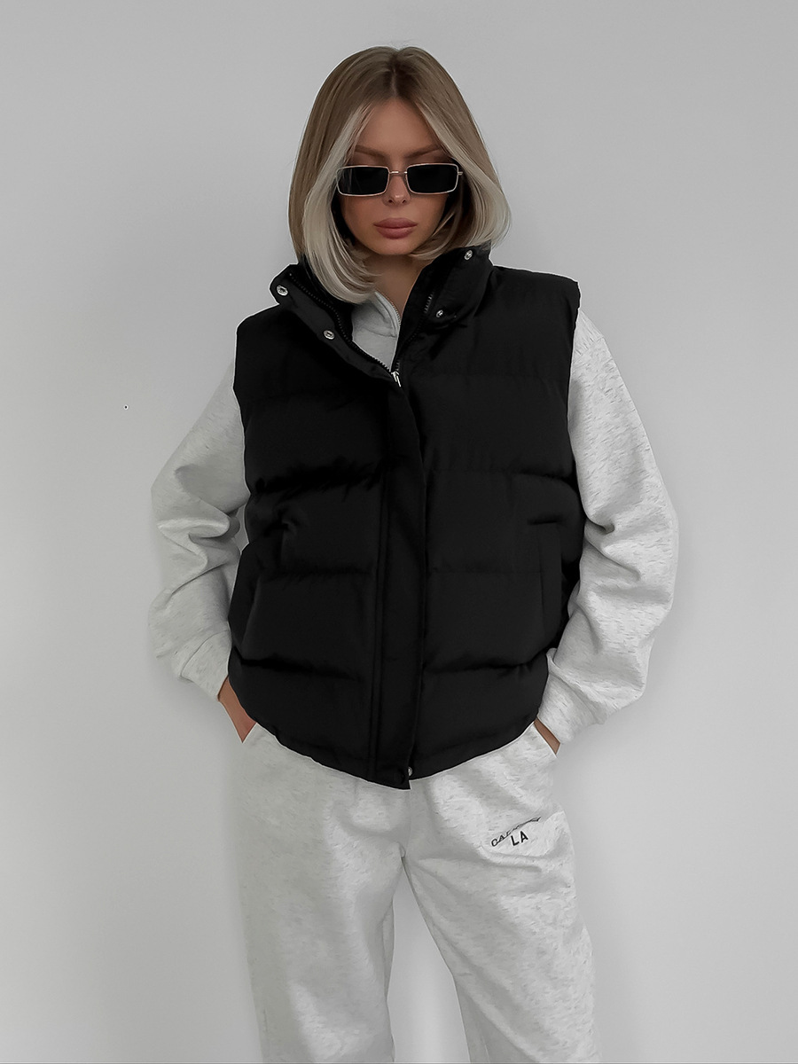 Chaleco acolchado con capucha  - Puffer Vest Fashion Women reseña y precio
