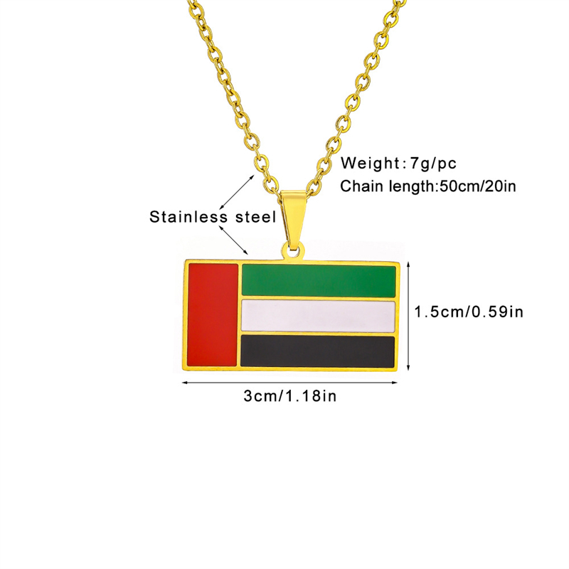 Collar con colgante de bandera - Women Fashion Uae reseña y precio