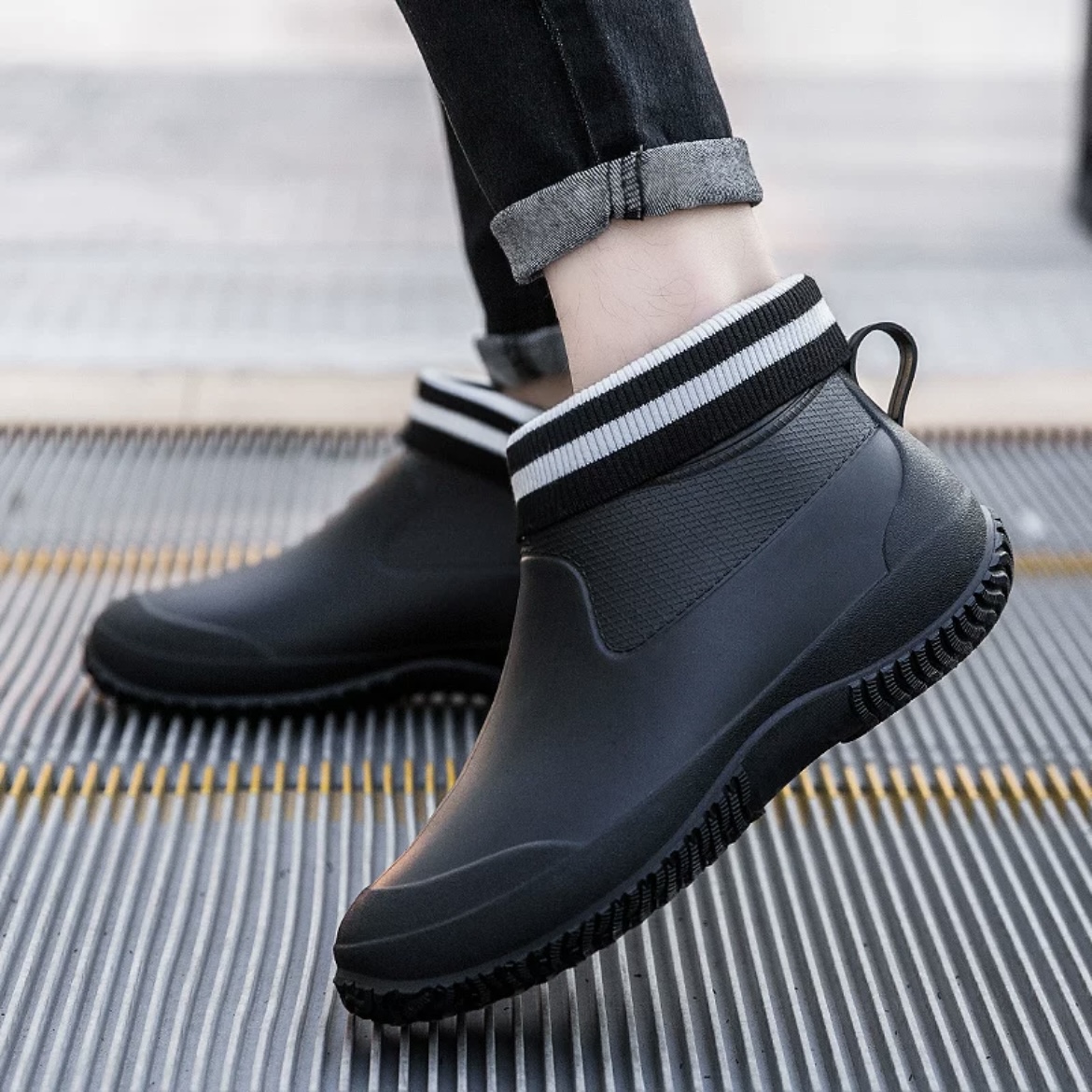 Botas de lluvia de goma para h - Women'S Fashion Gumboots reseña y precio