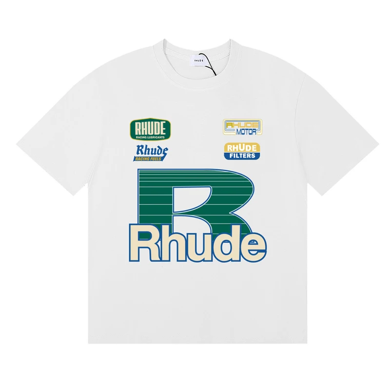 Camiseta de marca Rhude para h - Women Fashion Brand Logo reseña y precio