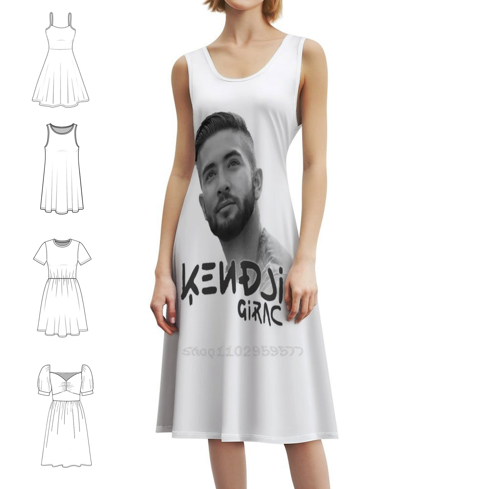 Kendji Girac retrato vestido b - Smocked Dress Women reseña y precio