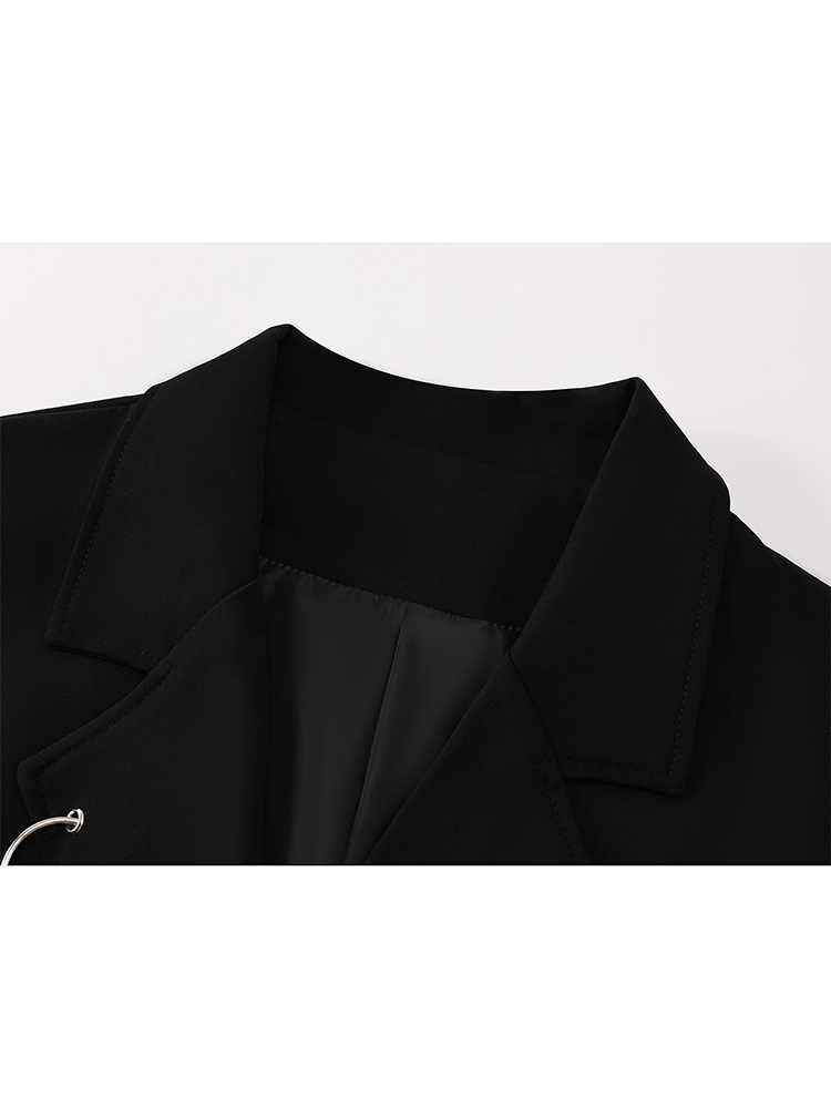 Mujer negro gótico Emo otoño B - Blazer Women Oversized reseña y precio