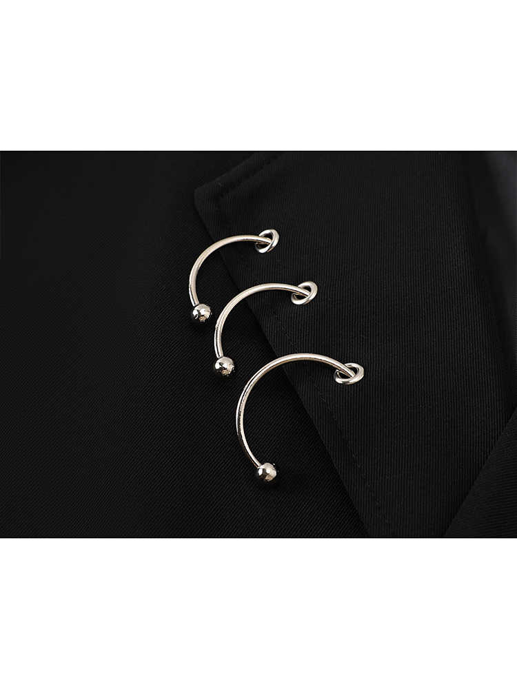 Mujer negro gótico Emo otoño B - Blazer Women Oversized reseña y precio