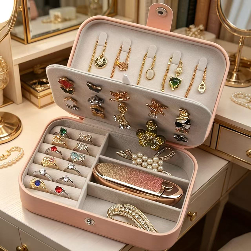 Caja de Joyería Portátil Perso - Women Fashion Rings reseña y precio