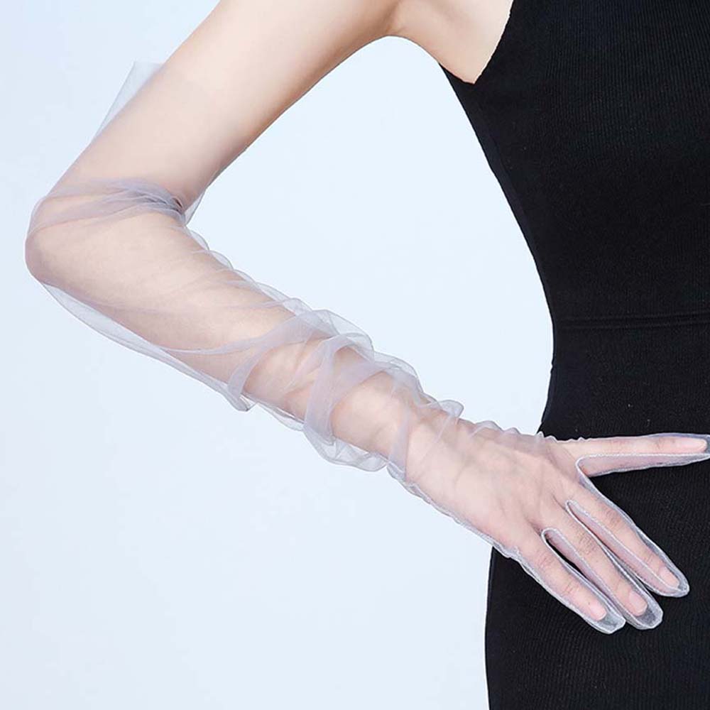Guantes de tul transparente ul - Women Fashion Photoshoot reseña y precio