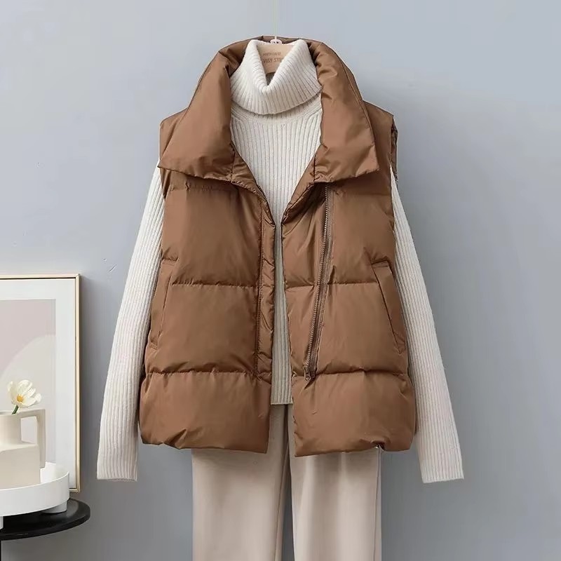 2025 nuevo chaleco recortado c - Puffer Vest Fashion Women reseña y precio