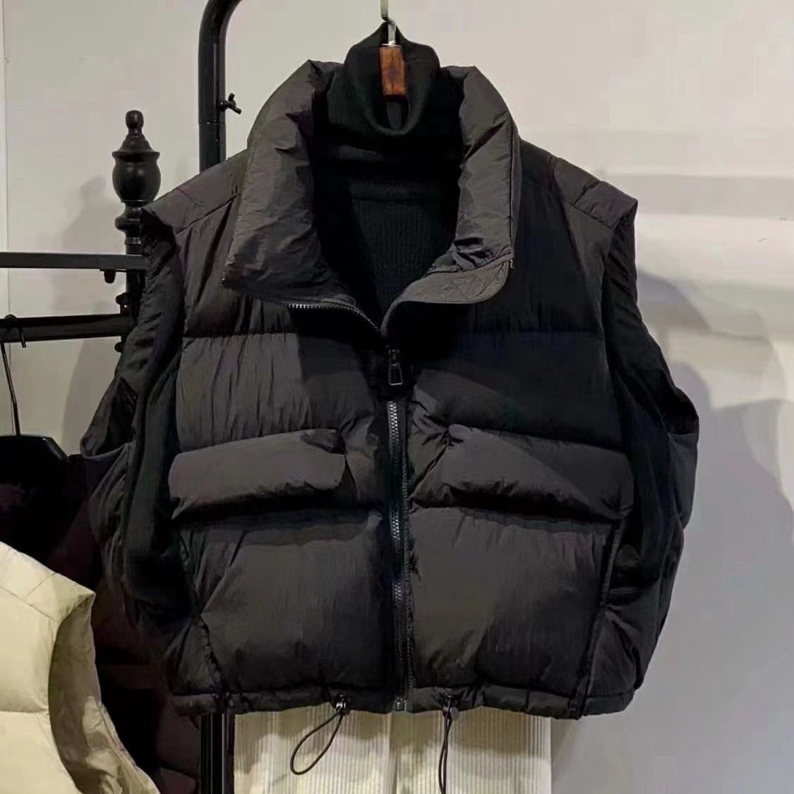 Chaleco acolchado de otoño par - Puffer Vest Fashion Women reseña y precio