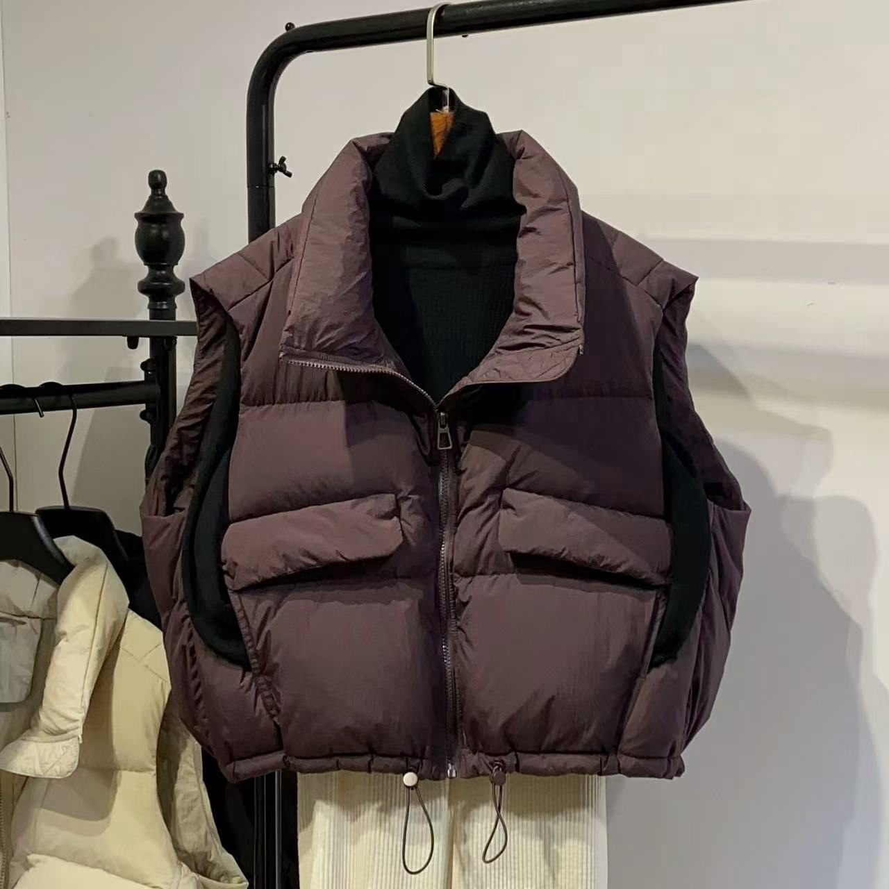 Chaleco acolchado de otoño par - Puffer Vest Fashion Women reseña y precio