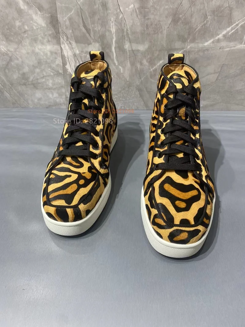 Zapatillas altas con estampado - Women'S Yellow Fashion Sneakers reseña y precio