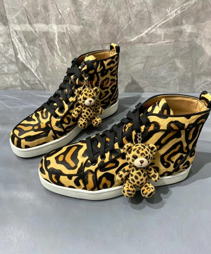 Zapatillas altas con estampado - Women'S Yellow Fashion Sneakers reseña y precio
